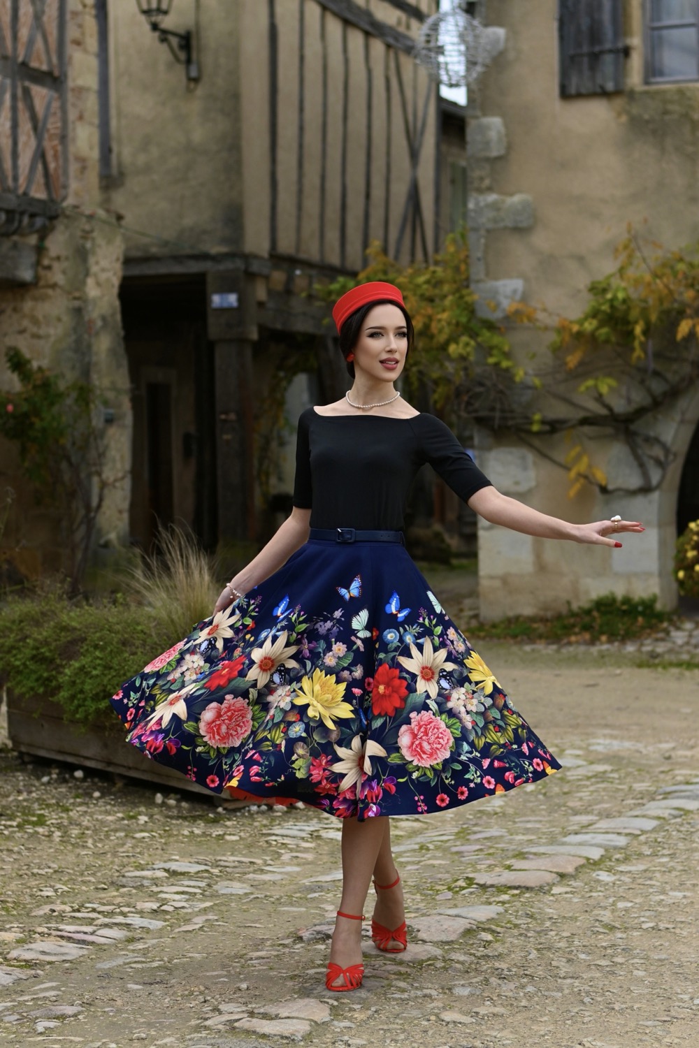 Butterfly Meadow Swing Skirt